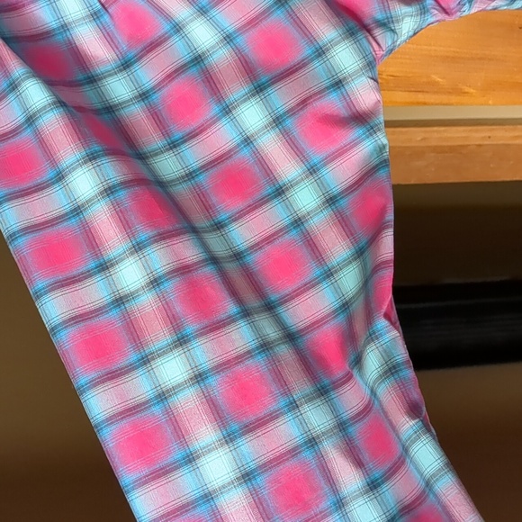 LULULEMON* pink plaid hooded 3/4 zip front pouch pocket thumbhole sleeve… - Picture 6 of 17